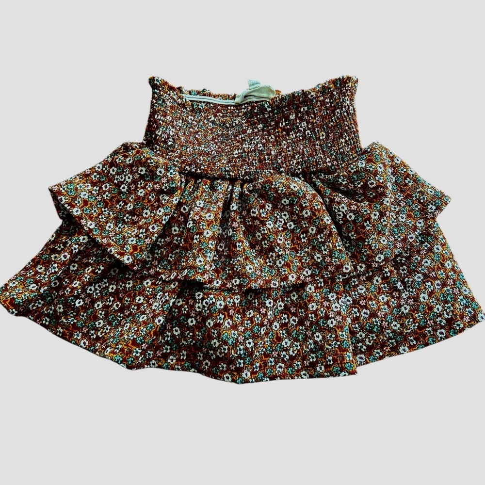 Floral Brown Skirt
